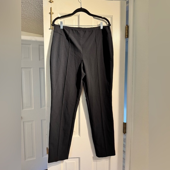 Lafayette 148 Gramercy Acclaimed Stretch Pants Ponte Black Size 12 EUC - Picture 4 of 12